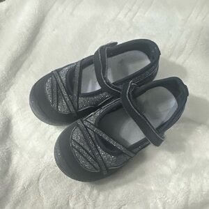 Kids Glittery Black Shoes